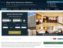 Tablet Screenshot of istayhotelmonterreyhistorico.com